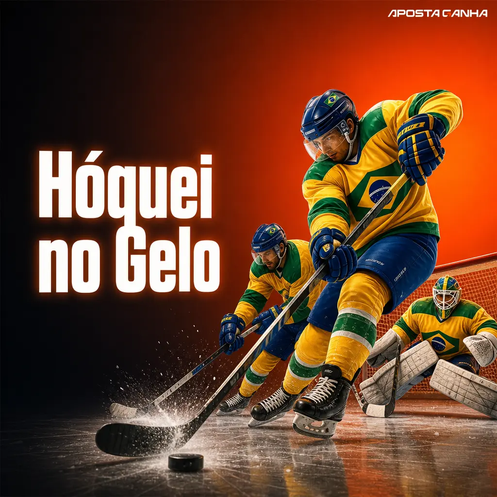 Partida de hóquei no gelo com mercados de apostas para NHL, KHL e Campeonato Mundial de Hóquei